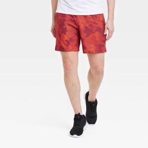 Men's Sport Shorts 7" - All in Motion™ Camo Red M